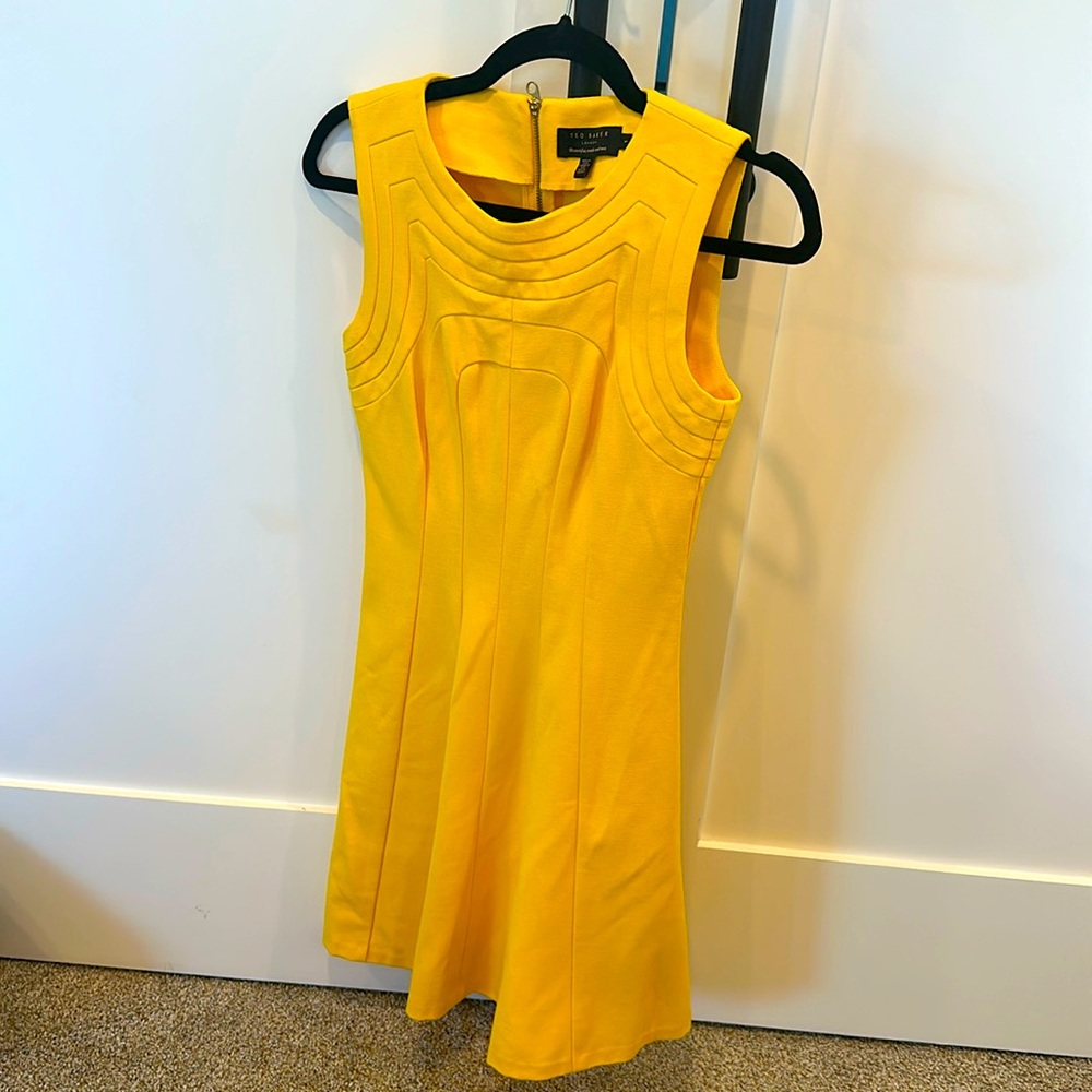 Ted Baker yellow mini dress
